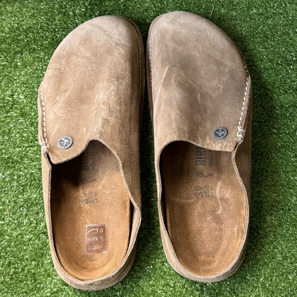 Birkenstock Tan Suede Mules - Picture 1 of 11